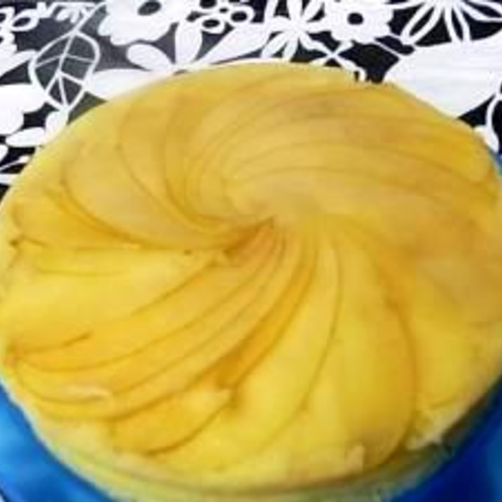 電子レンジでホールケーキ!アップルケーキ